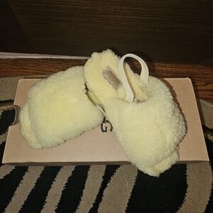 UGG Fluff Yeah Yellow Slide